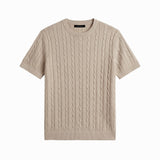 LINEAR KNITTED TEE BEIGE