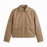 URBAN LEATHER JACKET SAND