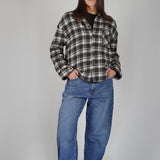 OVERSIZED STONE WASHED DENIM