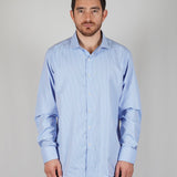 CAMICIA ELEGANT CELESTE A QUADRETTI