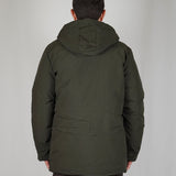 BLACK SILVER LOGO BOMBER