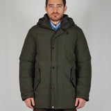 BLACK SILVER LOGO BOMBER