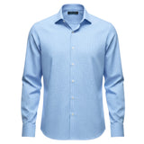 CAMICIA ELEGANT CELESTE A QUADRETTI