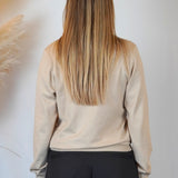 POLO MANICA LUNGA IN MAGLIA SABBIA