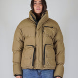 BLACK SILVER LOGO BOMBER