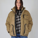 BLACK SILVER LOGO BOMBER