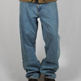 OVERSIZED STONE WASHED DENIM