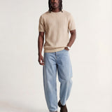 VERTICAL KNIT TEE BEIGE