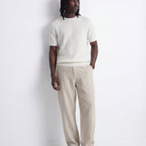 CRAFTED KNIT TEE WHITE