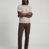 LINEAR KNITTED TEE BEIGE