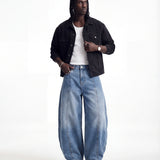 DENIM LINE BALOON BLUE