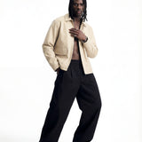 URBAN LEATHER JACKET BEIGE