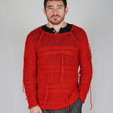 SWEATER SEWED RED