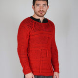SWEATER SEWED RED