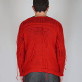 SWEATER SEWED RED