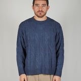 SWEATER TRACE BLU