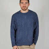 SWEATER TRACE BLU