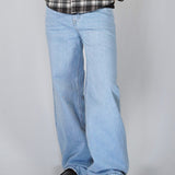 OVERSIZED STONE WASHED DENIM