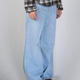 OVERSIZED STONE WASHED DENIM