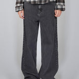 OVERSIZED STONE WASHED DENIM