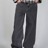OVERSIZED STONE WASHED DENIM