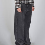 OVERSIZED STONE WASHED DENIM