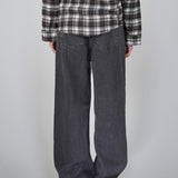 OVERSIZED STONE WASHED DENIM