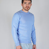 GIROCOLLO IN MAGLIA AZZURRO