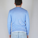 GIROCOLLO IN MAGLIA AZZURRO