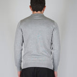 POLO MANICA LUNGA IN MAGLIA GRIGIA