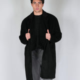 BLACK SILVER LOGO BOMBER