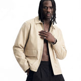 URBAN LEATHER JACKET BEIGE