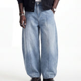 DENIM LINE BALOON LIGHT BLUE