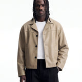 NIGHTFALL LEATHER JACKET SAND