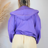 VIOLET ZIP HOODIE