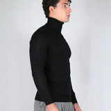SWEATER COLLO ALTO NERO