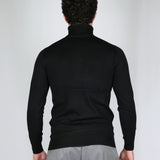 SWEATER COLLO ALTO NERO