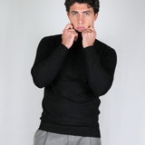 SWEATER COLLO ALTO NERO