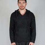 SWEATER HOODLACE BLACK