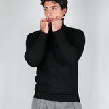 SWEATER COLLO ALTO NERO