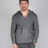 SWEATER HOODLACE GREY