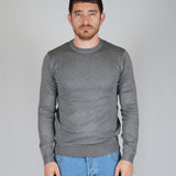 GIROCOLLO IN MAGLIA CENERE