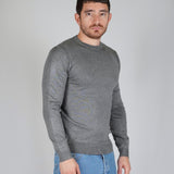 GIROCOLLO IN MAGLIA CENERE