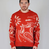 SWEATER MOHAIR PAISLEY