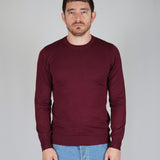 GIROCOLLO IN MAGLIA BORDEAUX
