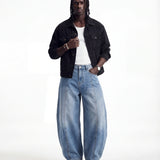 DENIM LINE BALOON BLUE