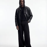 NIGHTFALL LEATHER JACKET BLACK