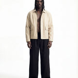 URBAN LEATHER JACKET BEIGE