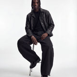 DENIM URBAN BALOON BLACK RAW