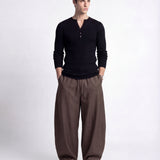 OVER LACE-PANT BROWN